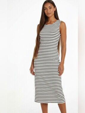 NWOT Tommy Hilfiger Sleeveless Striped Midi Dress